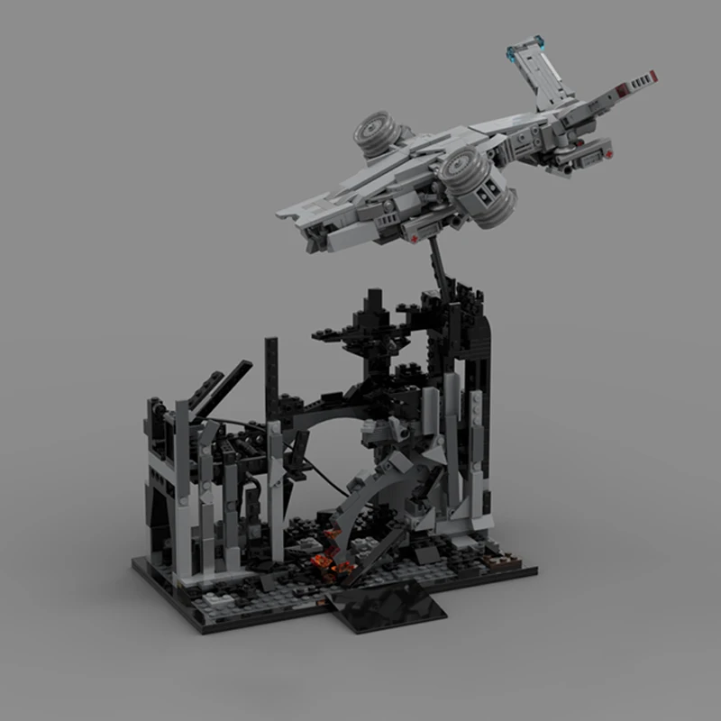 Science Hunter - 814-teiliges MOC Science-Fiction-Film-Set: Hunter Killer Battlefield,