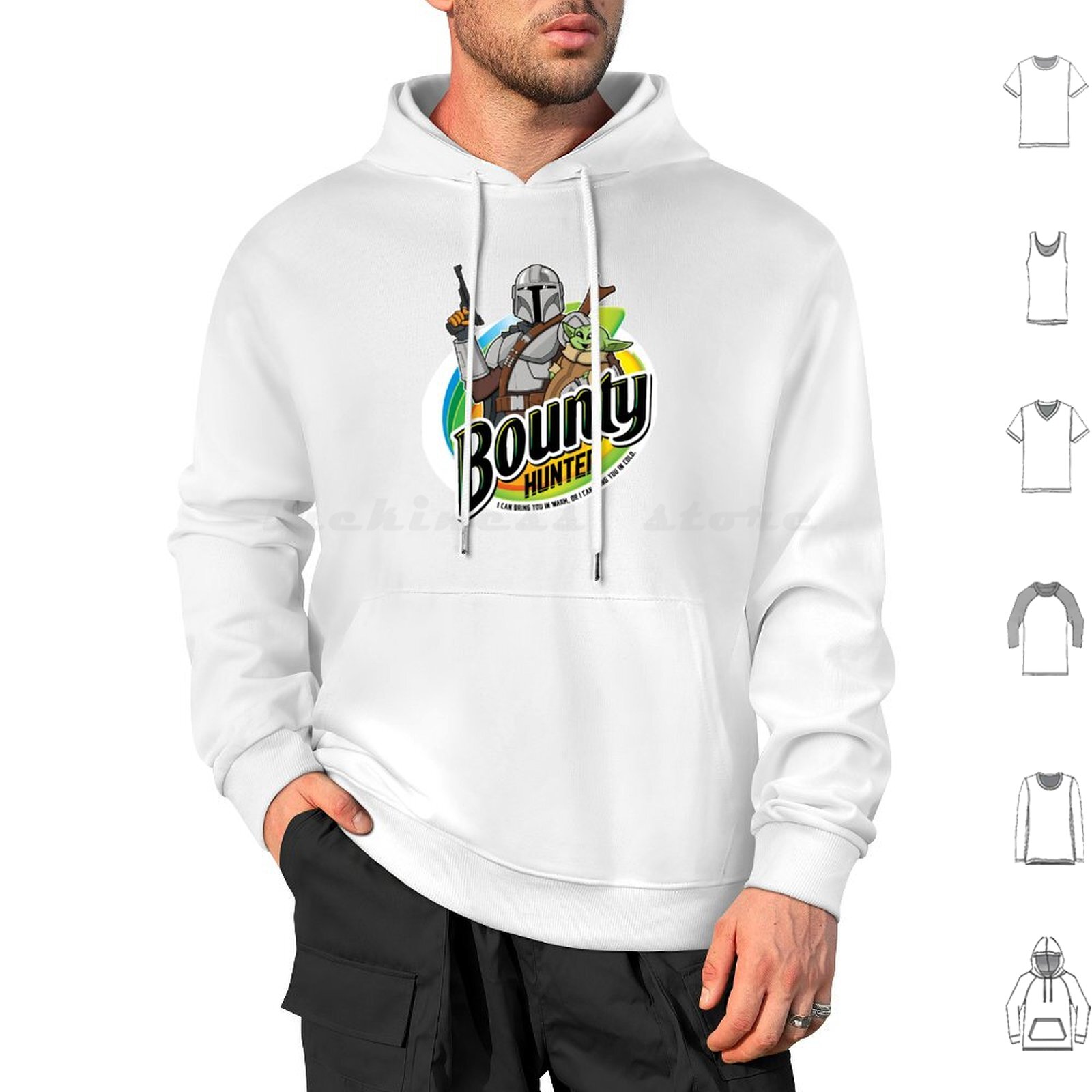 Science Hunter - Kopfgeldjäger-Kapuzenpullover, langärmelig, Kopfgeldjäger, Weltraumkrieg, Kind, warmes
