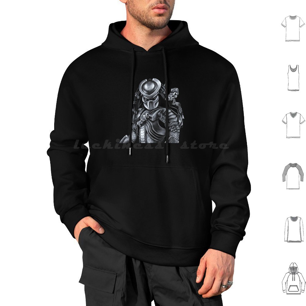 Science Hunter - Gepanzerter Kapuzenpullover aus Baumwolle, langärmelig, The