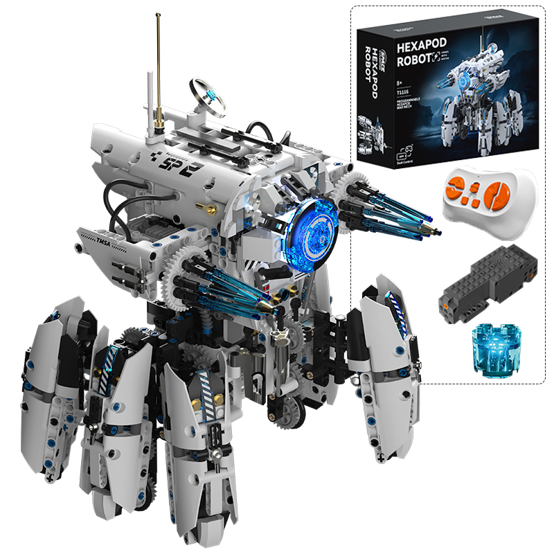 Science Robot - Technische Programmierung Hexapod-Roboter Science-Fiction-Kriegsmaschine Bausteine Stadt