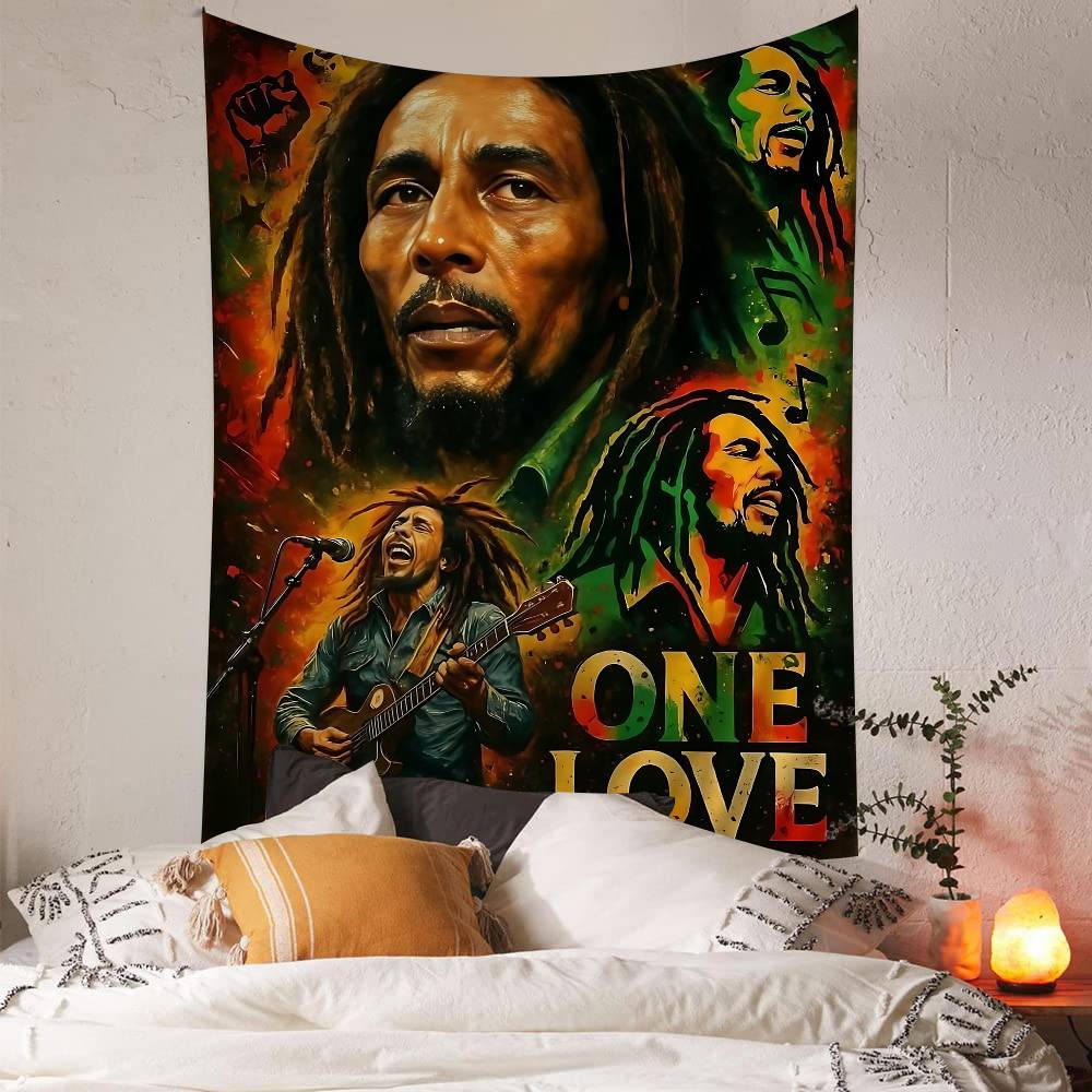 Science Bob - Jamaican Bob Reggae Marley Hippie Wandbehang