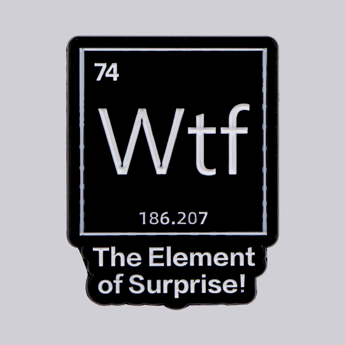 Science Bob - Chemisches Element 74, Emaille-Anstecknadeln, Damen-Broschen, Herren-Anstecknadeln,