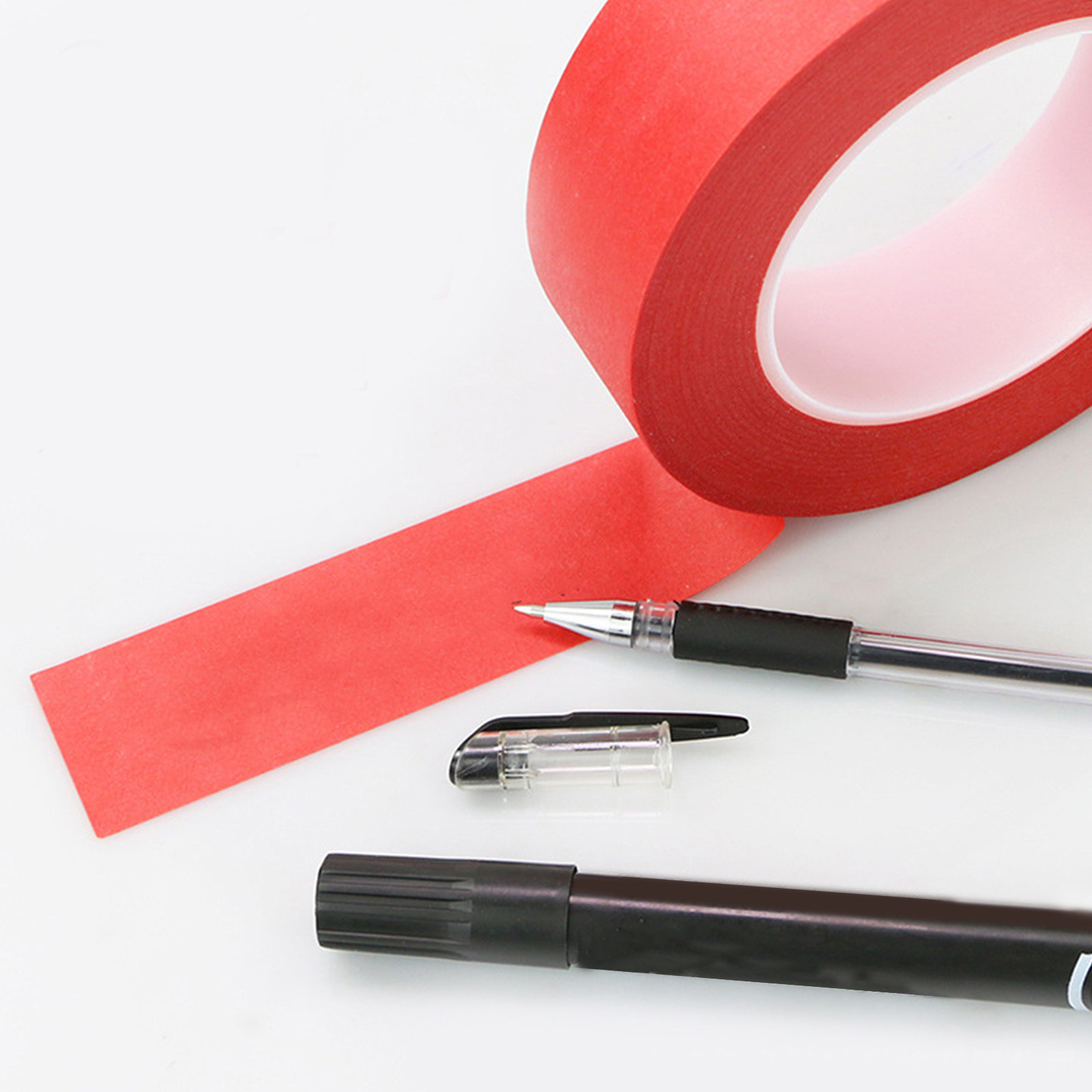 Science Project Diy - 3 rote Maskierbänder, hochtemperaturbeständiges Klebeband aus