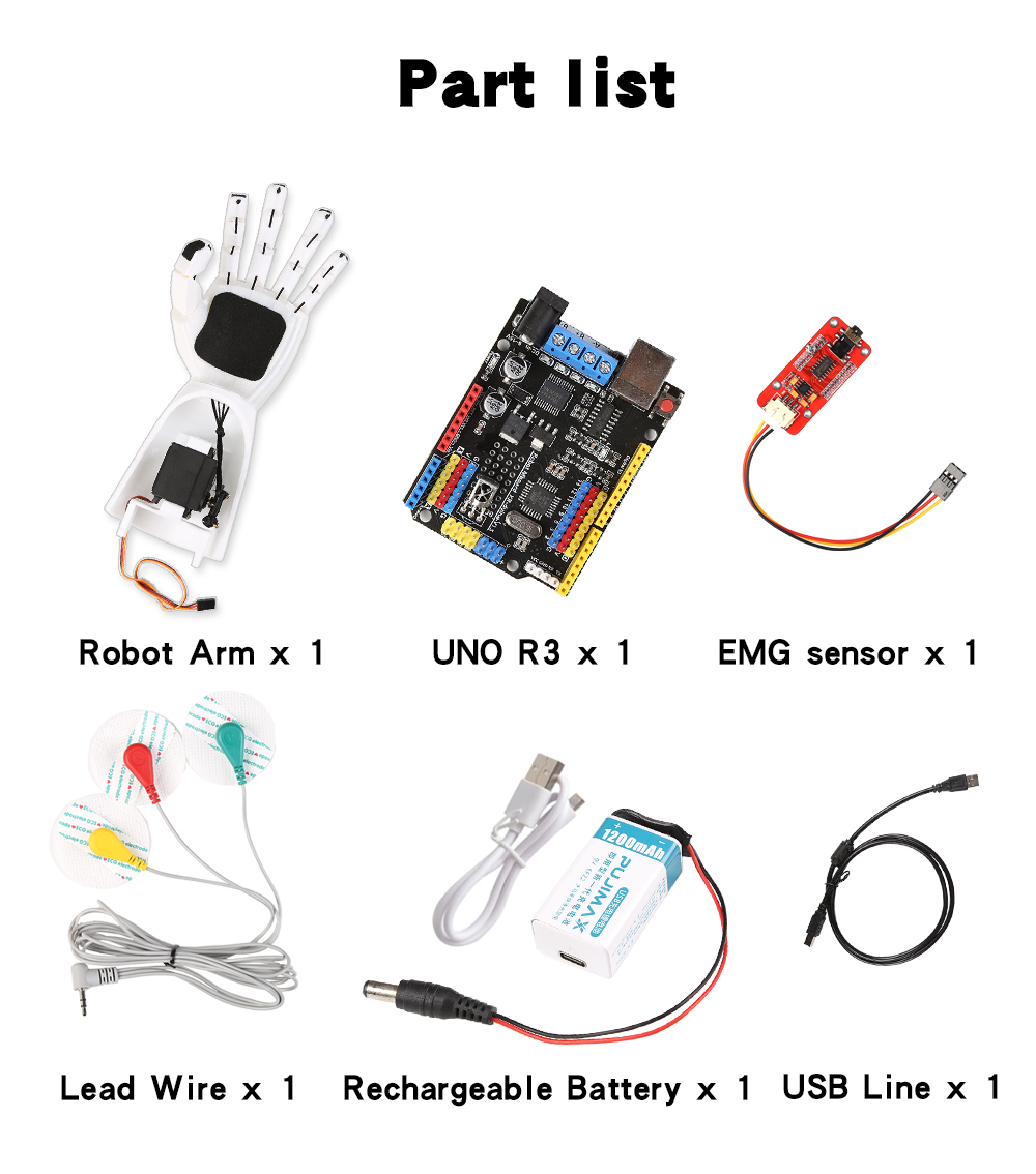 EMG-Sensor Roboterarm Elektris – Science Robot Bewertung und Preis